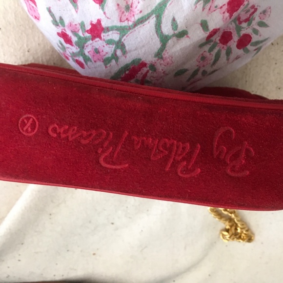 Paloma Picasso red suede sholder bag main image 6